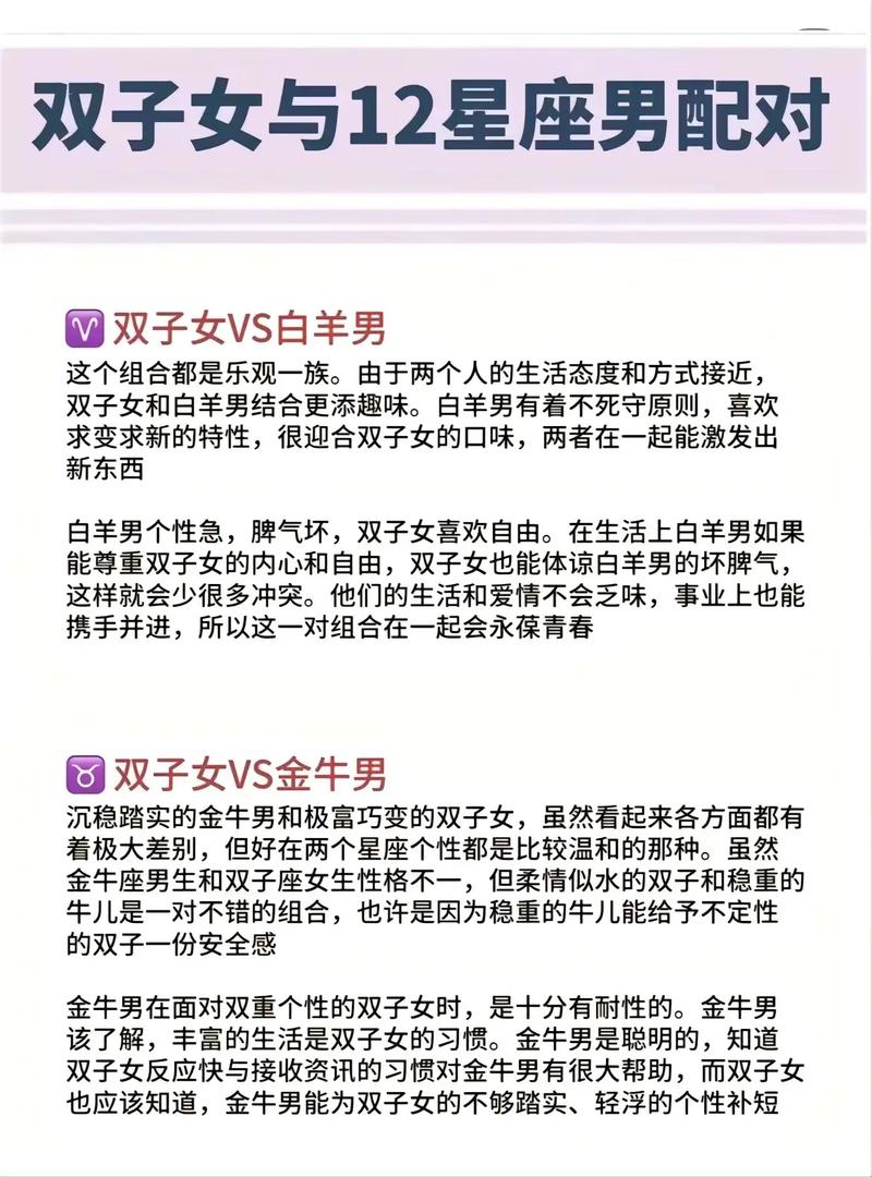 双子座最佳配对排名榜，双子座最配的星座排名-第3张图片